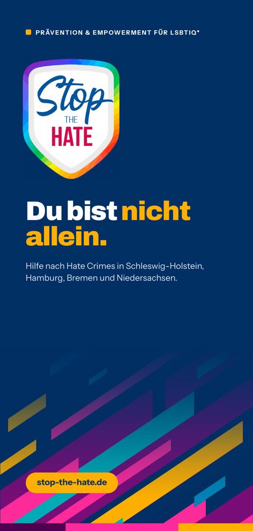 Vorschau: Titelseite der Broschüre STOP the HATE