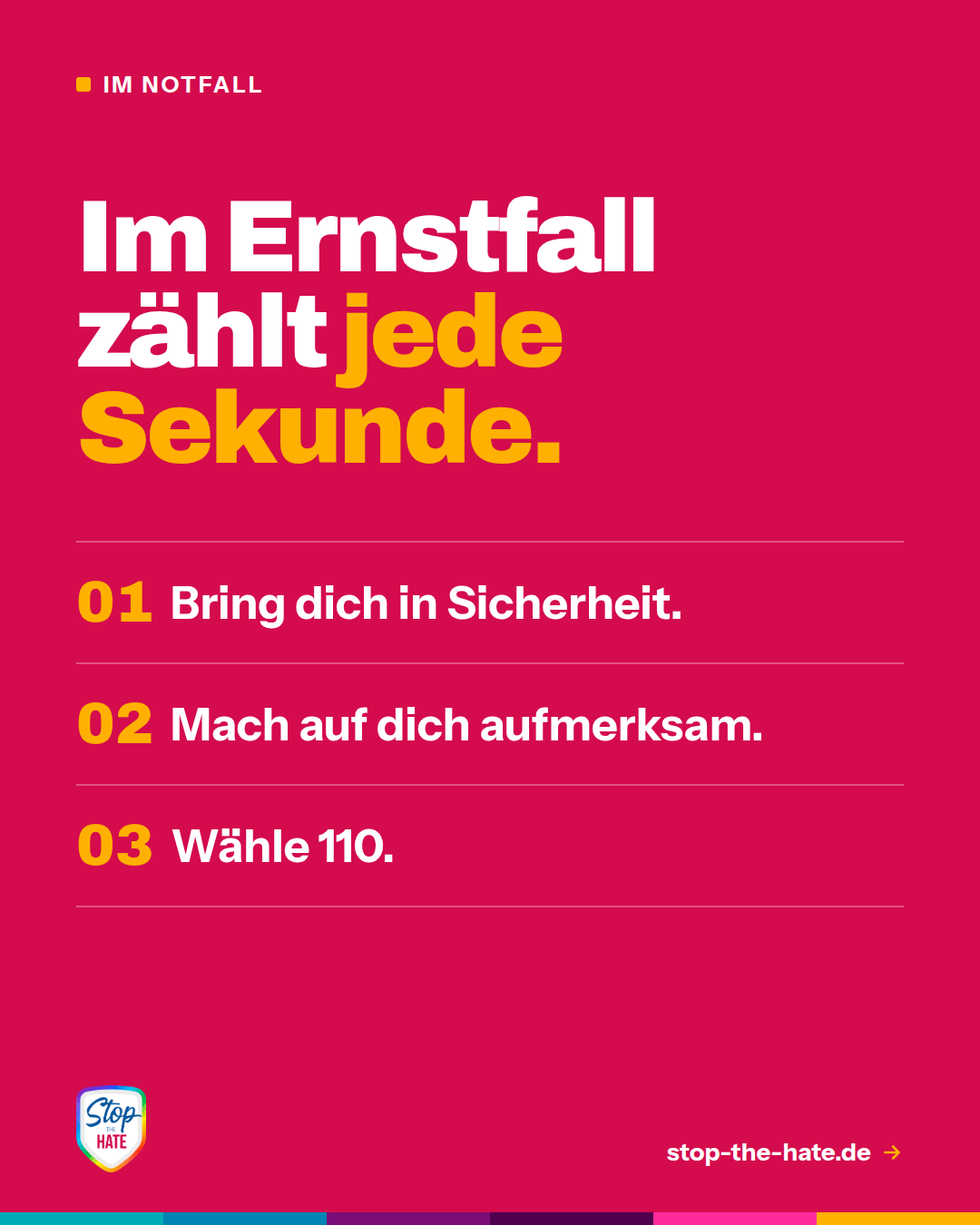 Vorschau: Social-Media-Bild „Im Ernstfall zählt jede Sekunde.“